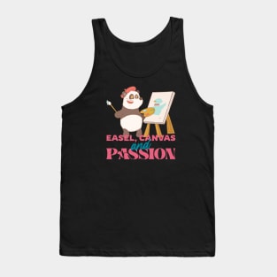 Easel, Canvas and Passion Tank Top